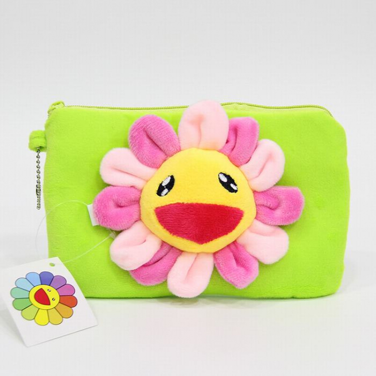 Sun flower Cartoon plush clutch bag 20X12CM 0.05KG Style D