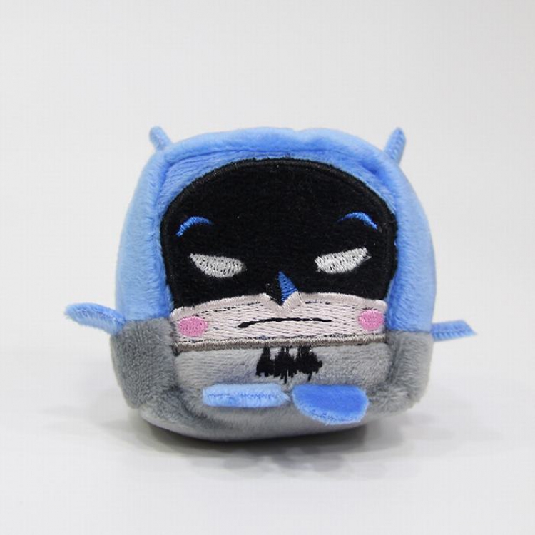 Justice League a set of 10 Four square plush toy doll keychain pendant 6X6CM Style B