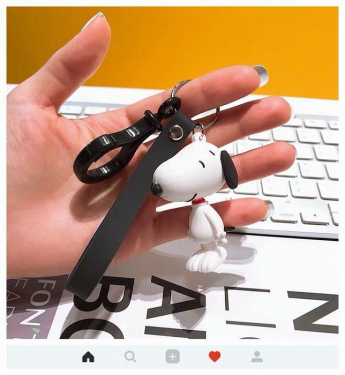 Snoopys Story Cartoon creativity cute OPP bag Keychain pendant Style A