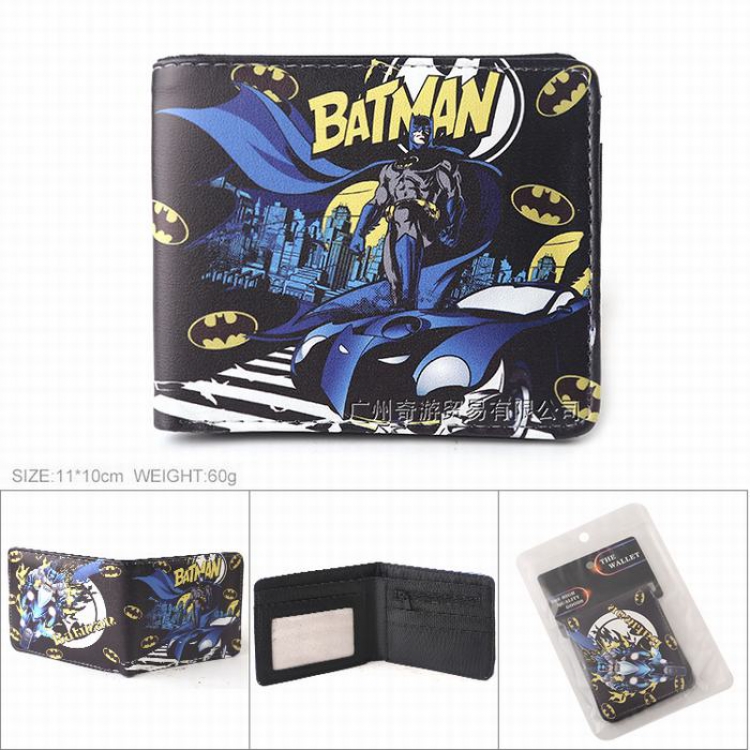 Justice League Full color Twill two-fold short wallet Purse 11X10CM 