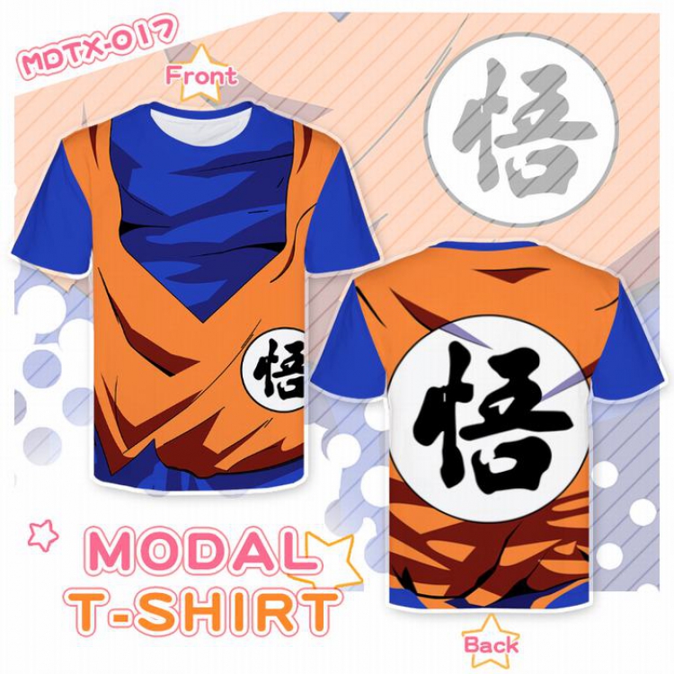 DRAGON BALL Full color modal T-shirt short sleeve XS-5XL MDTX017