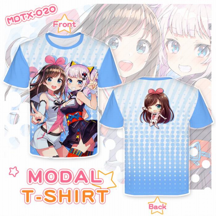 Youtober Full color modal T-shirt short sleeve XS-5XL MDTX020