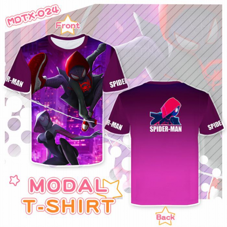 Spiderman Full color modal T-shirt short sleeve XS-5XL MDTX024