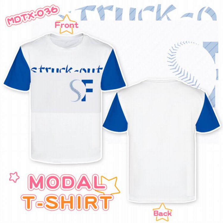 Personality Full color modal T-shirt short sleeve XS-5XL MDTX036