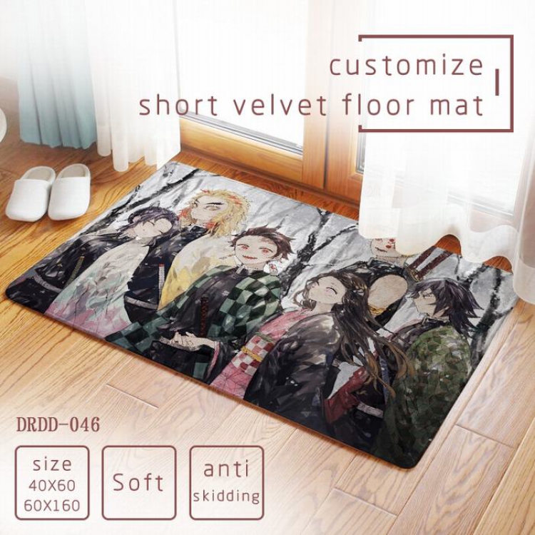 Demon Slayer Kimets Carpet rug Mats Floor mat 40X60CM DRDD046