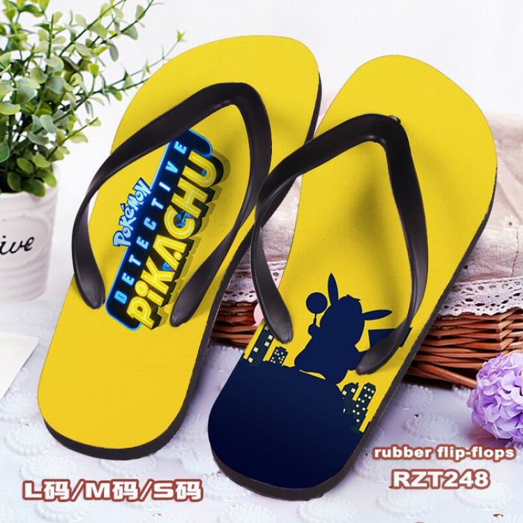 Detective Pikachu Cloth surface Flip-flops slipper S.M.L RZT248