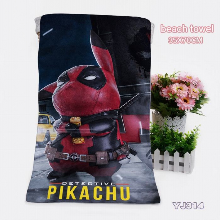 Pikachu Towels Bath towels 35X70CM YJ314