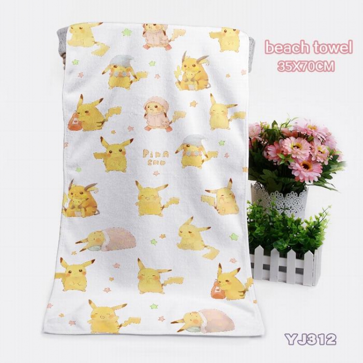 Pokemon Pikachu Towels Bath towels 35X70CM YJ312
