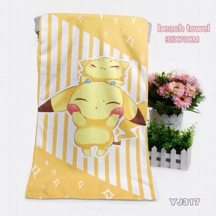 Pokemon Pikachu Towels Bath towels 35X70CM YJ317