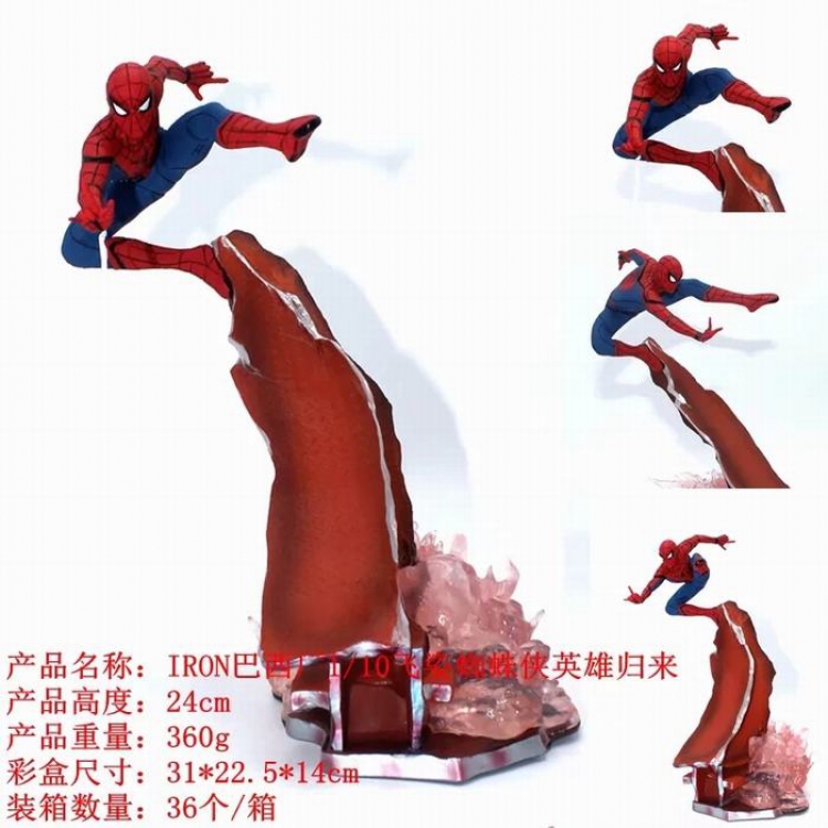 The Avengers Spiderman Boxed Figure Decoration 24CM a box of 36