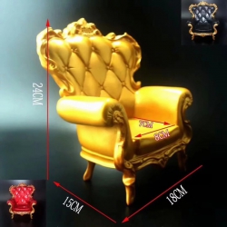 Dragon chair sofa yellow Prop ...