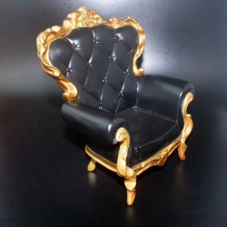 Dragon chair sofa black Prop d...