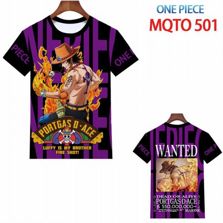 One Piece Full color printed short sleeve t-shirt 9 sizes from XXS to 4XL MQTO-501