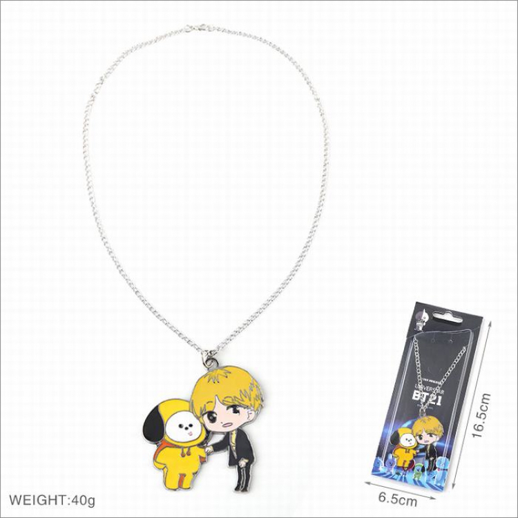 BTS BT21 Necklace pendant Style F