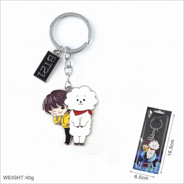 BTS BT21 Rider Key Chain pendant Style E