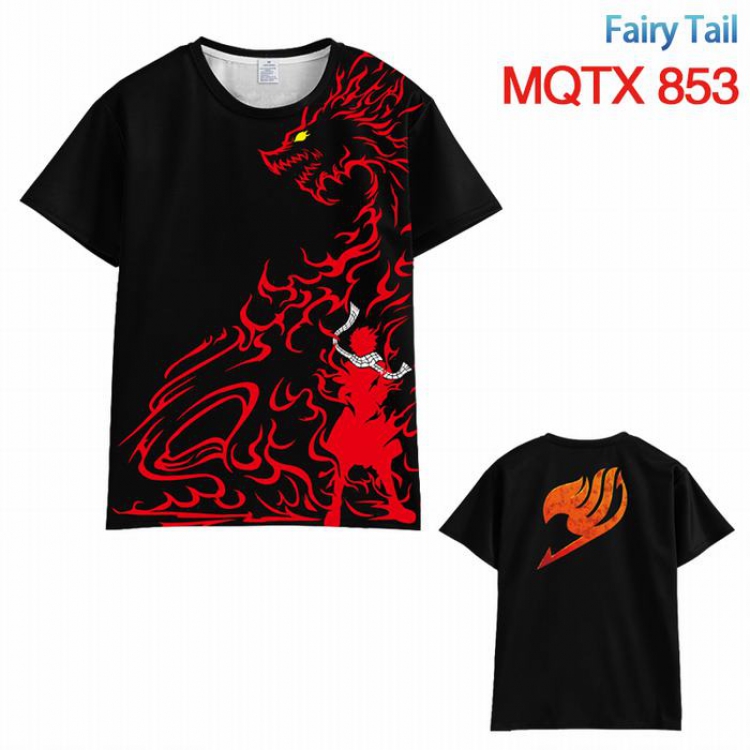Fairy tail Full color printed short sleeve t-shirt 10 sizes from XXS to 5XL MQTX-853