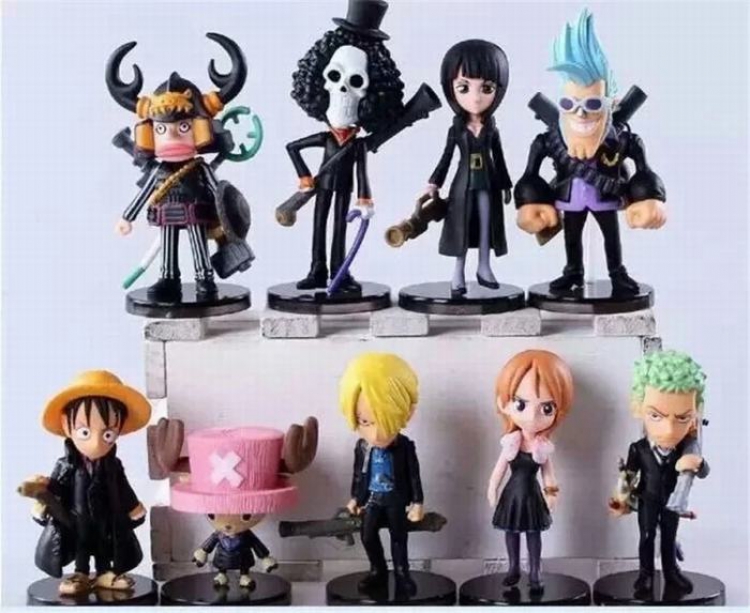 One Piece a set of 9 Bagged Figure Decoration 5-7CM a box of 70