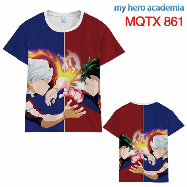 My Hero Academia Full color printed short sleeve t-shirt 10 sizes from XXS to 5XL MQTX-861