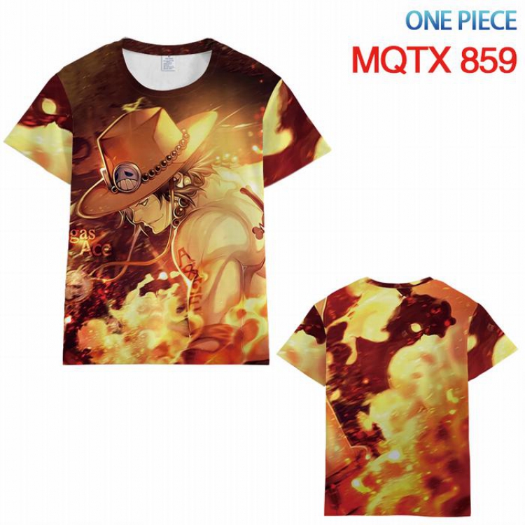 One Piece Full color printed short sleeve t-shirt 10 sizes from XXS to 5XL MQTX-859
