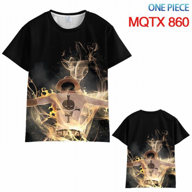 One Piece Full color printed short sleeve t-shirt 10 sizes from XXS to 5XL MQTX-860