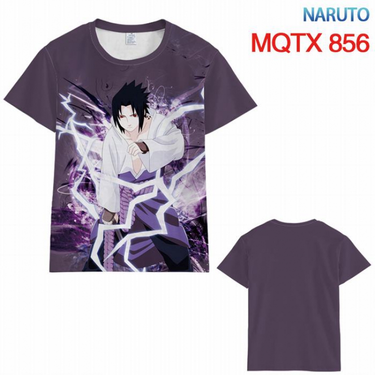 Naruto Full color printed short sleeve t-shirt 10 sizes from XXS to 5XL MQTX-856