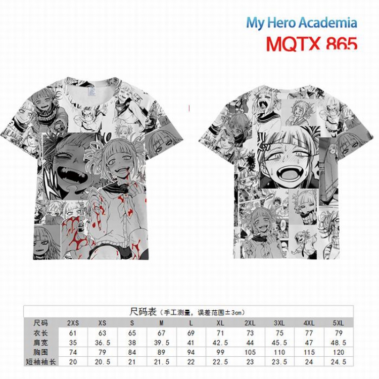 My Hero Academia Full color printed short sleeve t-shirt 10 sizes from XXS to 5XL MQTX-865