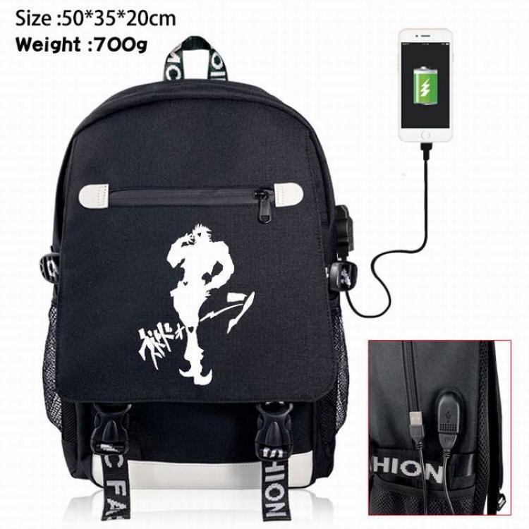 JoJos Bizarre Adventure Canvas Data line Backpack Bag 