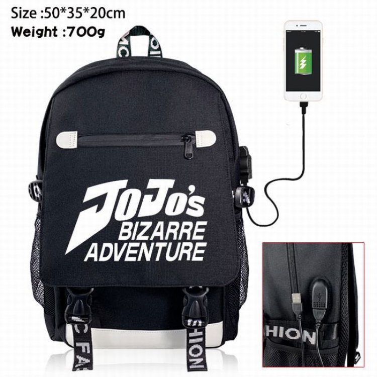 JoJos Bizarre Adventure Canvas Data line Backpack Bag 