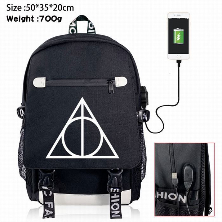 Harry Potter Canvas Data line Backpack Bag 