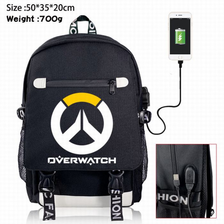 Overwatch Canvas Data line Backpack Bag