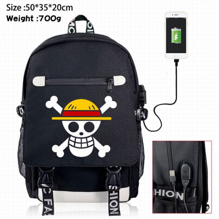 One Piece Canvas Data line Backpack Bag