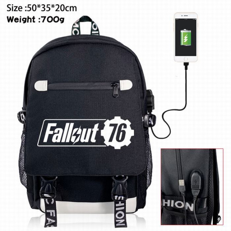 Fallout Canvas Data line Backpack Bag