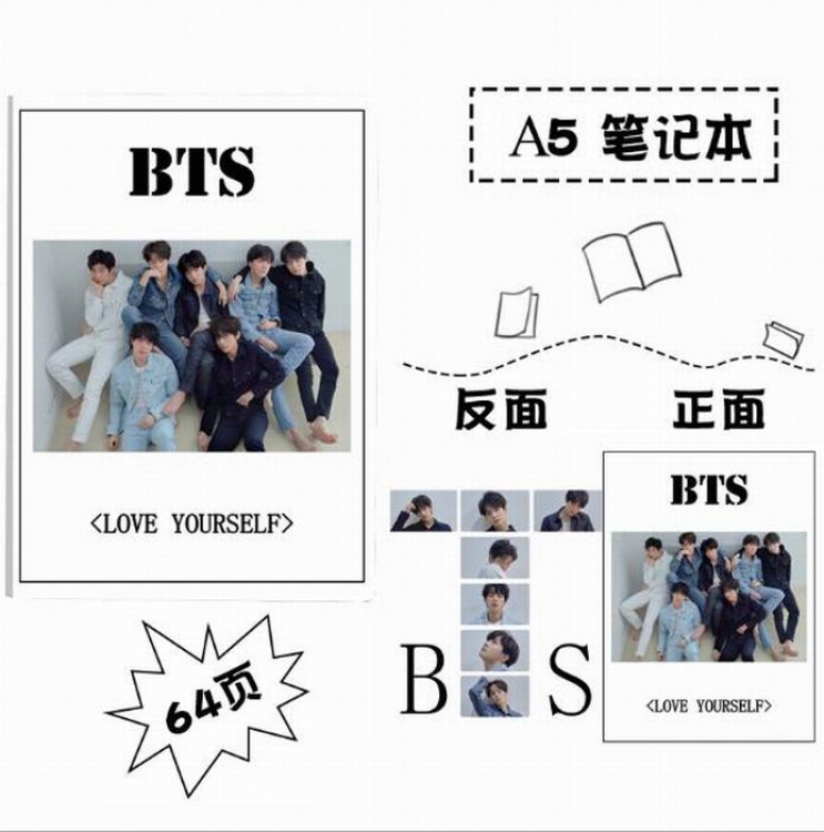 BTS Record diary notebook price for 3 pcs 