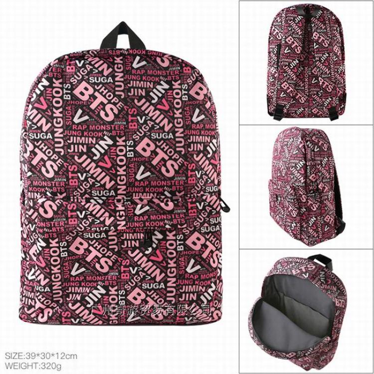 BTS Cotton imitation nylon composite waterproof fabric Backpack bag