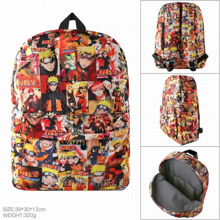 Naruto Cotton imitation nylon composite waterproof fabric Backpack bag