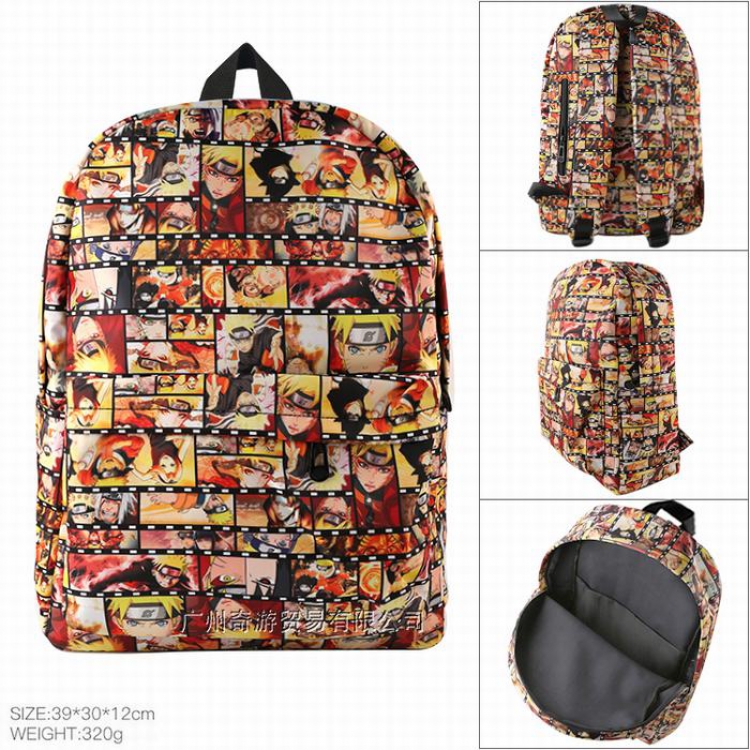 Naruto Cotton imitation nylon composite waterproof fabric Backpack bag