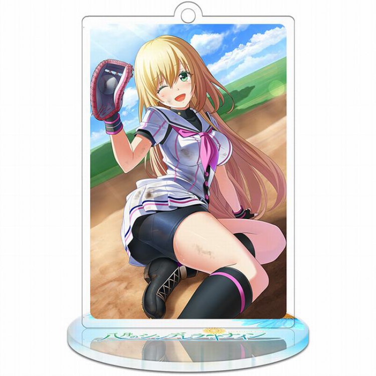 August baseball sweetheart Rectangular Small Standing Plates acrylic keychain pendant 9-10CM Style B