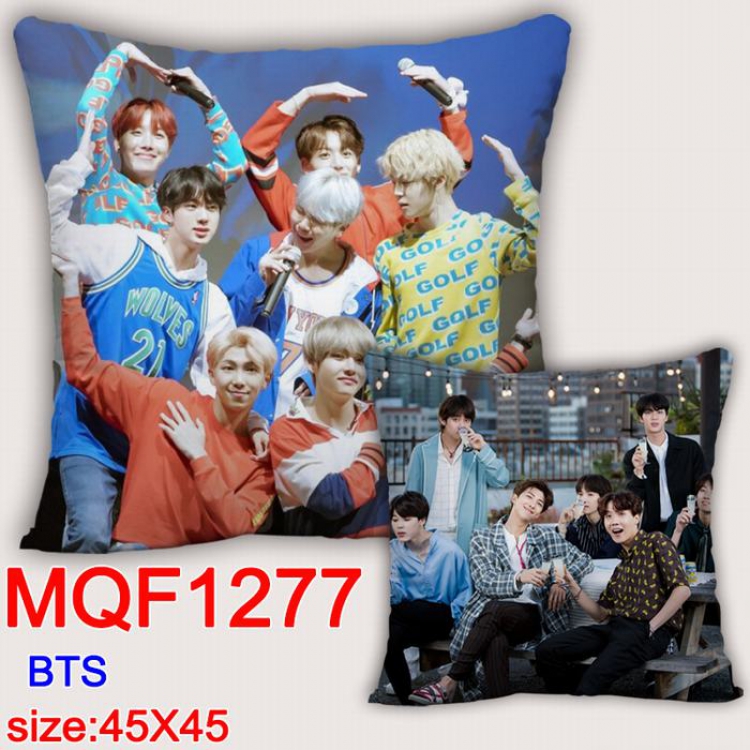 BTS Double-sided full color Pillow Cushion 45X45CM MQF1277