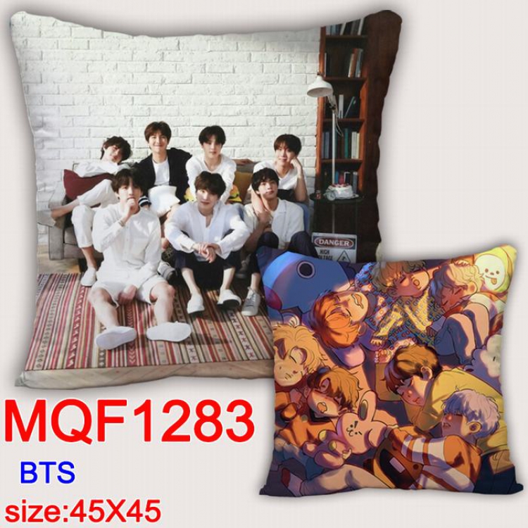 BTS Double-sided full color Pillow Cushion 45X45CM MQF1293