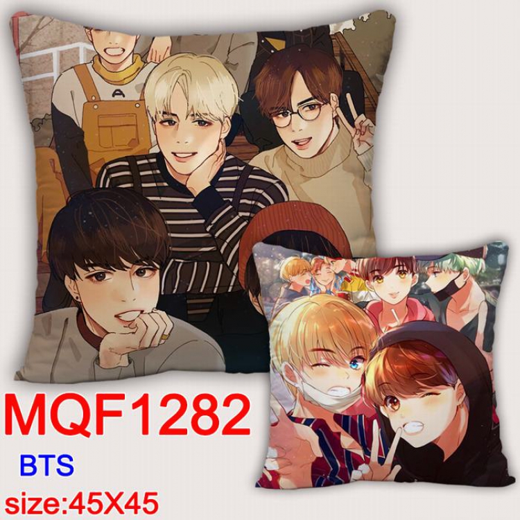 BTS Double-sided full color Pillow Cushion 45X45CM MQF1282