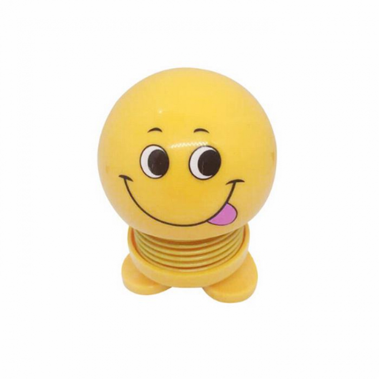 Emoticon Spring man Shake head Boxed Figure Decoration 10CM price for 3 pcs