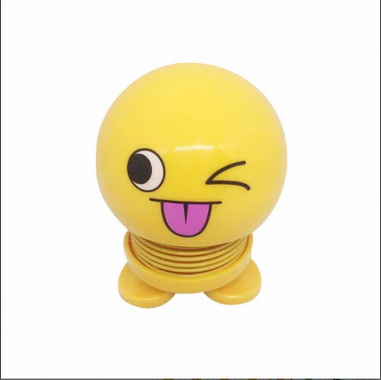 Emoticon Spring man Shake head Boxed Figure Decoration 10CM price for 3 pcs