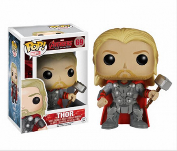 The avengers allianc Thor FUNKO-POP69 Boxed Figure Decoration 10CM