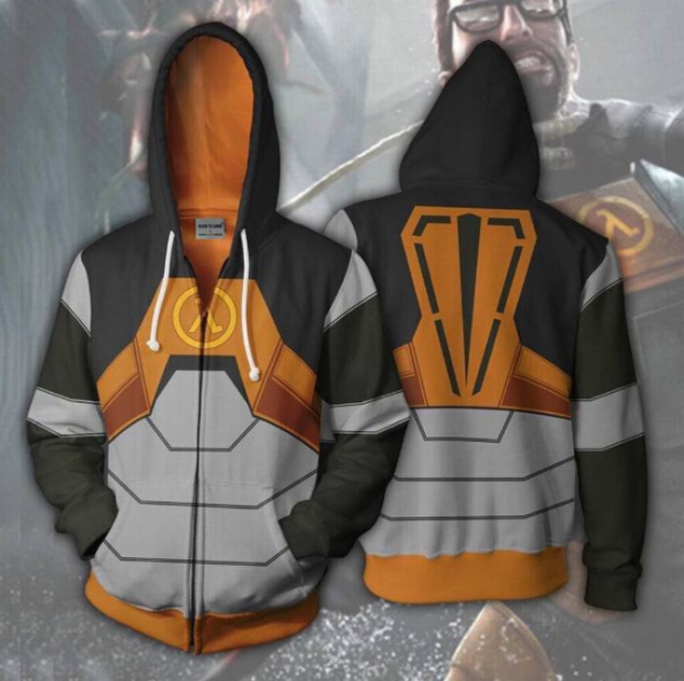 Half-life Hoodie zipper sweater coat S M L XL XXL 3XL 4XL 5XL price for 2 pcs preorder 3 days