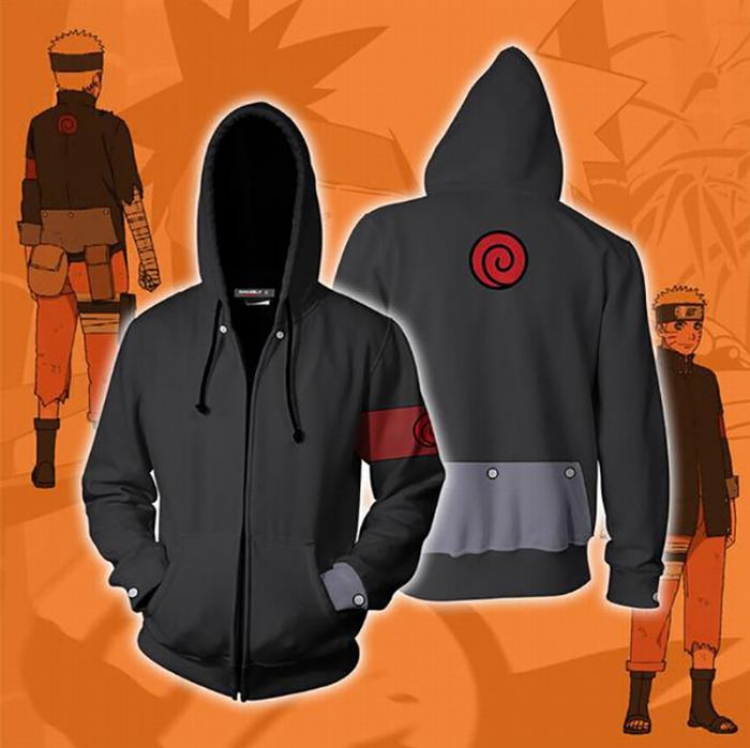 Naruto Hoodie zipper sweater coat S M L XL XXL 3XL 4XL 5XL price for 2 pcs preorder 3 days