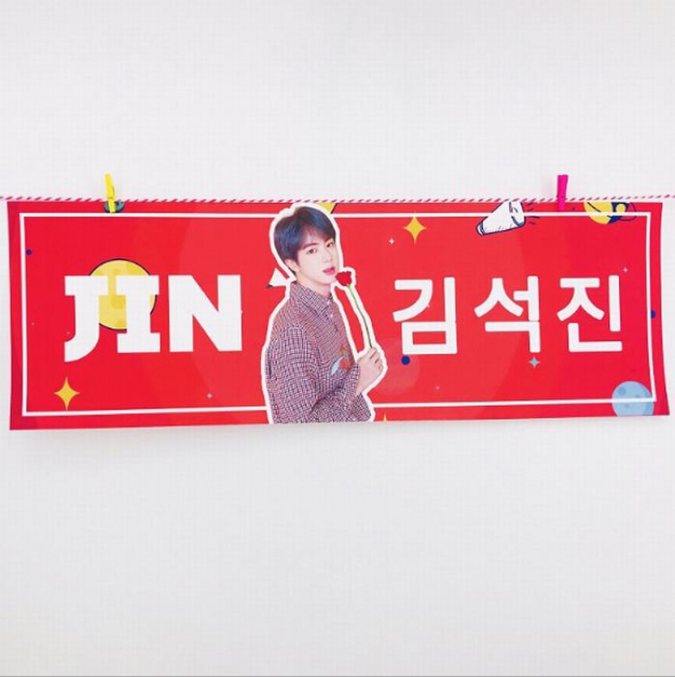 BTS Banner hand banner 15X45CM price for 5 pcs