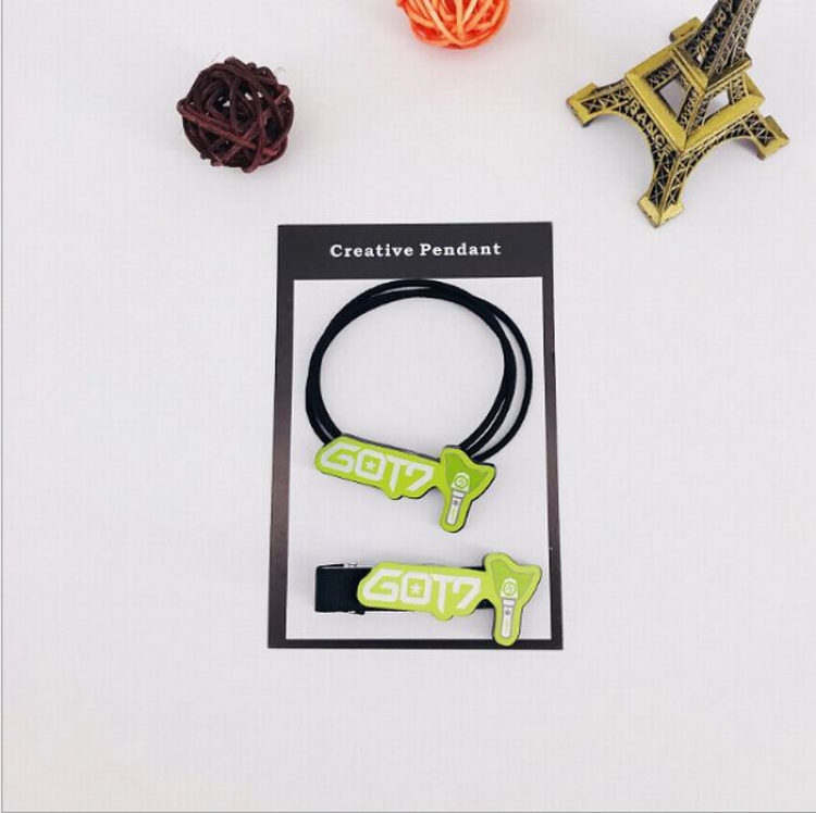 GOT7 Hair clip + hair rope set price for 5 sets
