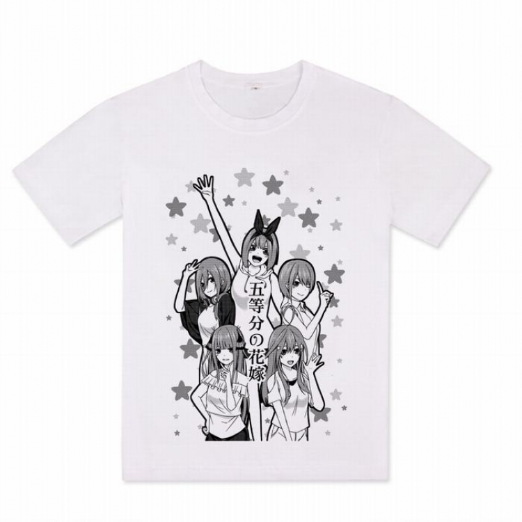 The Quintessential Quintuplets Printed Short Sleeve T-Shirt M L XL XXL