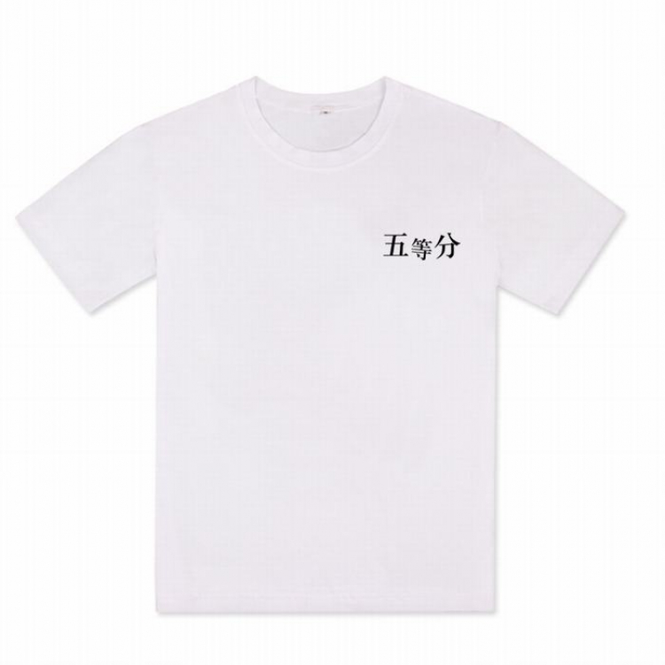 The Quintessential Quintuplets Printed Short Sleeve T-Shirt M L XL XXL