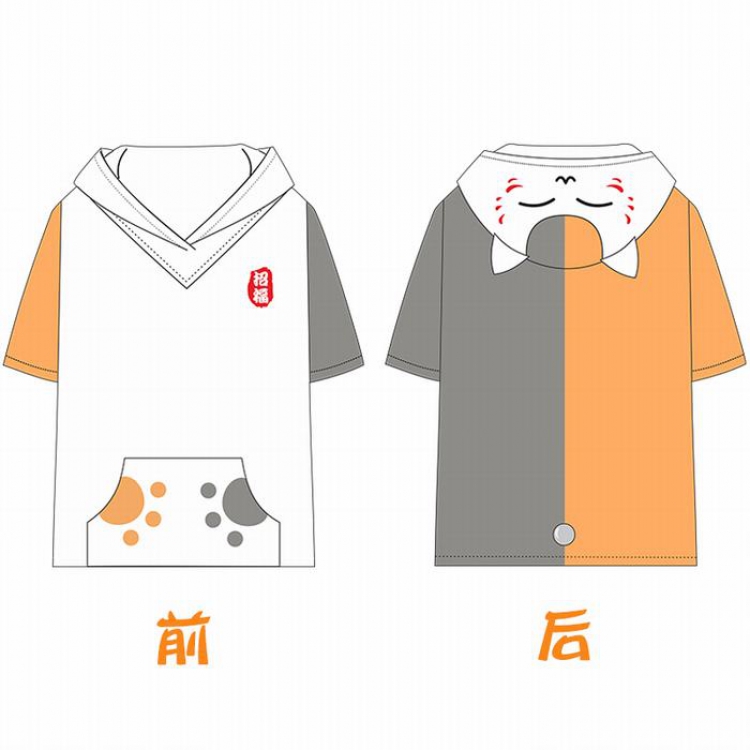 Natsume_Yuujintyou Short Sleeve T-Shirt Hoodie M L XL XXL